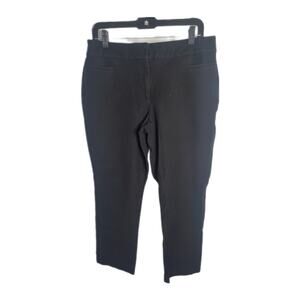 🆓 FREE Ann Taylor Factory black slacks work pants sz 10 Business Basic Casual